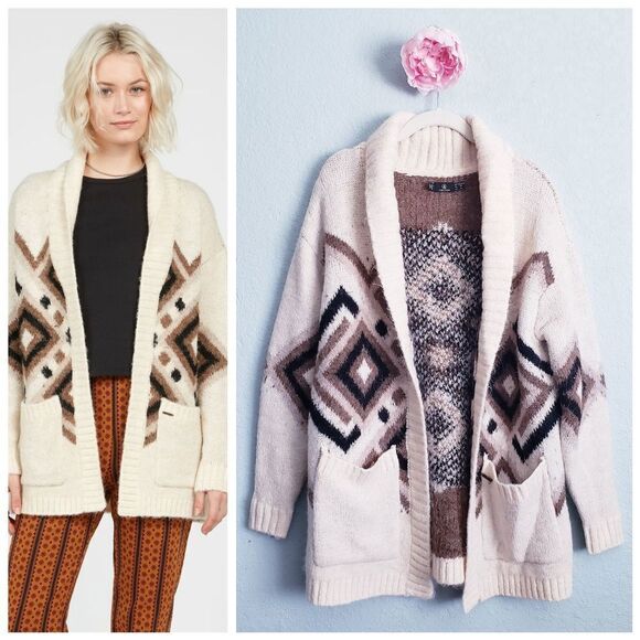 Volcom Aw Peow Wool Blend Cardigan - Picture 1 of 8